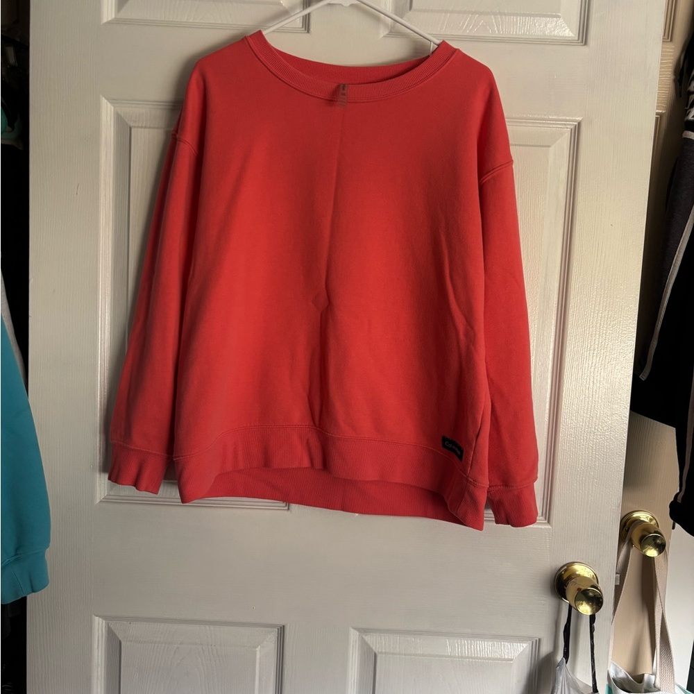 Orange Crewneck Sweatshirt